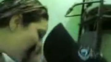 Naughty Egyptian tart blowing a hairy stranger