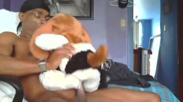 Ebony guy fucks stuffed teddy - PORNDROIDS.COM