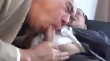 Horny mature Asians suck dick