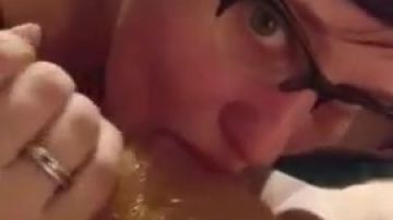 College girl learns the art of blowjob
