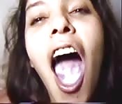 girl cum Indian swallows